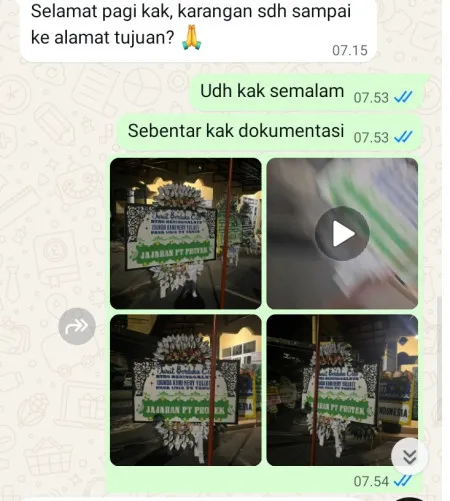 Pengiriman Papan Bunga Selamat Kreo Selatan