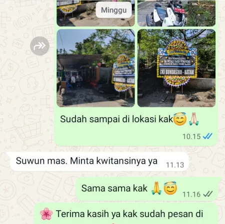 Pengiriman Papan Bunga Duka Kreo Selatan